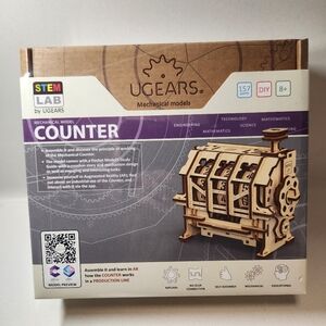 UGEARS STEM Lab 3D Puzzle Wood Model Kit Counter Wooden DIY Craft Ukrainian